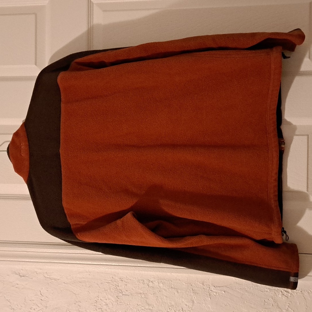 Mountain Equipment Co-op Brown Orange Men's Fleece Jacket Size M - Picture 3 of 6